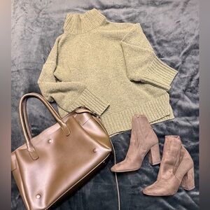 Chic Bdark green  Ankle Boots